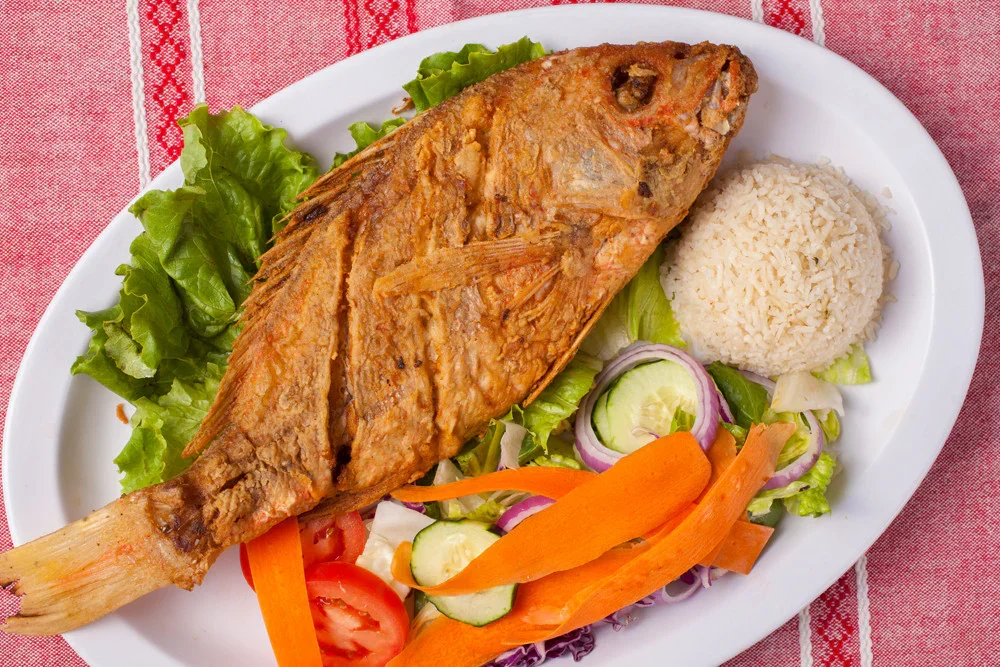 Guachinango frito