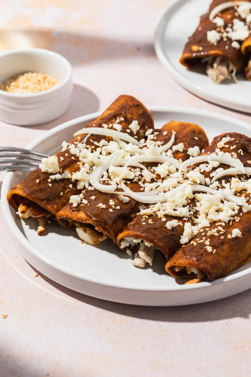 Enfrijoladas de Pollo