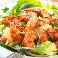Ensalada Fresca Con Camarones