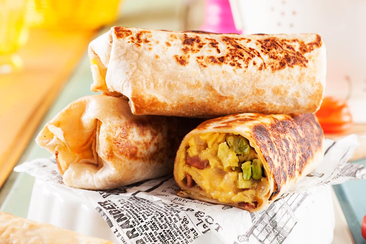 Burrito de Huevo Con Chorizo Casero
