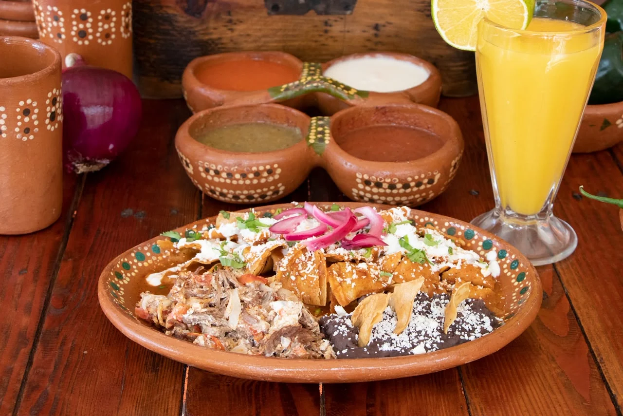 Chilaquiles con Machaca